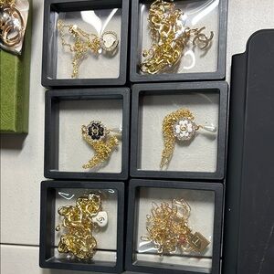 Chanel zipper pull charm necklaces